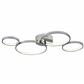 Solexa 4Lt LED Ring Flush Ceiling Light - Chrome