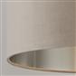 Drum Shade - Taupe Velvet with Silver Inner Dia.28cm