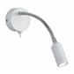 Flexy LED Adjustable Wall Light -Chrome with White Head