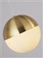 Endor 3Lt Ceiling Pendant - Satin Brass & Opal Glass