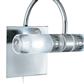 Austin 2Lt LED Bathroom Wall Light - Chrome & Glass, IP44