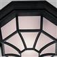 Vermont Outdoor Wall/Ceiling Light - Black Metal & Glass