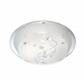 Round Ceiling Flush - Clear Beads On Glass