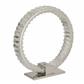 Lux & Belle LED Hoop Table Lamp - Chrome & Clear Glass
