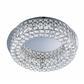 Vesta LED Ceiling Flush -
Chrome with Clear Crystal Buttons