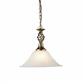 Cameroon Ceiling Pendant - Antique Brass & Glass