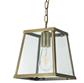 Voyager Pendant Ceiling Light - Antique Brass & Glass
