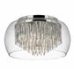 Curva 4Lt Flush Ceiling Light - Aluminium Tubes & Glass