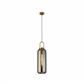 Pipette Ceiling Pendant - Brass & Smoked Glass