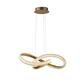 Lux & Belle LED Pendant-Brushed Gold Metal  & Acrylic Crysta
