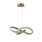 Lux & Belle LED Pendant-Brushed Gold Metal  & Acrylic Crysta