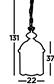 Bevelled Lantern 3Lt Domed Pendant - Polished Brass & Glass