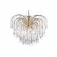 Waterfall 5Lt Ceiling Pendant - Gold & Crystal