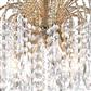 Waterfall 5Lt Ceiling Pendant - Gold & Crystal