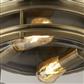 Glasgow 2Lt Ceiling Flush - Antique Brass & Glass, IP44