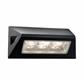 Peru LED Outdoor Wall Light  -  Black & Glass Diffuser,IP44