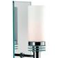 Lambeth LED Bathroom Wall Light-Chrome, Mirror & Glass, IP44