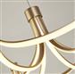Signature LED 12 Arm Semi-Flush to Pendant - Gold