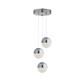 Marbles LED 3Lt Multi-Drop - Chrome, Crushed Ice Shade