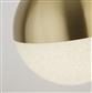 Marbles LED Pendant - Satin Brass Metal & Crushed Ice Shade