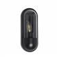 x Capsule Outdoor Wall Light - Black & Clear Polycarb