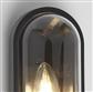 x Capsule Outdoor Wall Light - Black & Clear Polycarb