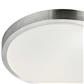 Zurich LED Bathroom Flush - Aluminium & Acrylic Shade, IP44