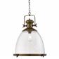 Industrial Pendant - Painted Antique Brass, Clear Glass
