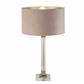 Scarborough Table Lamp- Crystal, Satin Nickel & Pink Velvet