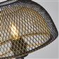 Honeycombe Table Lamp  - Black & Gold Metal