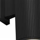 Hamburg Outdoor Wall Light - Black with Clear Glass Diffuser