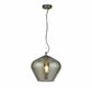 Ceiling Pendant  -Antique Brass & Smoked Glass