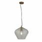 Ceiling Pendant - Copper & Clear Glass