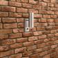Metro Outdoor Wall Light - Stainless Steel Metal & Glass