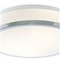 Cheese 2LT Flush - Chrome, White Glass Shade, IP44