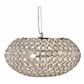 Chantilly 3Lt Pendant -
Chrome & Crystal Button Inserts