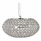 Chantilly 3Lt Pendant -
Chrome & Crystal Button Inserts