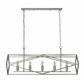 Chassis 5Lt Ceiling Pendant - Satin Silver Metal