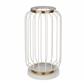 Lux & Belle LED Table Lamp - White & Satin Brass Metal
