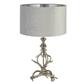 Lux & Belle Antler Table Lamp Silver & Grey Shade