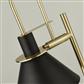 Trombone Table Lamp - Black Metal & Brass