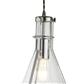 Modern Ceiling Pendant - 
Chrome with Clear Glass