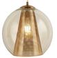 Conio Ceiling Pendant - Satin Brass Metal & Glass