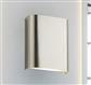 Match Box 2Lt LED Wall Light - Satin Silver & Frosted Glass