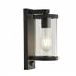 Bakerloo Outdoor PIR Wall Light - Black with Clear Glass