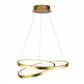 Float LED Ceiling Pendant - Gold Leaf Metal & Opal