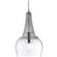 Whisk Ceiling Pendant - Chrome & Clear Glass