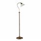 Adjustable Floor Lamp - Antique Brass & Scavo Glass Shade