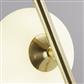 Pebble Table Lamp - Gold & White Oval