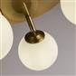 Crosby 3Lt Semi-Flush - Gold Metal & Opal Glass